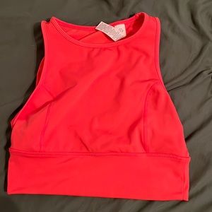 Super cute coral workout top! Size small